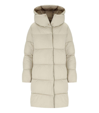 Save The Duck Sibyl Beige Hooded Padded Jacket