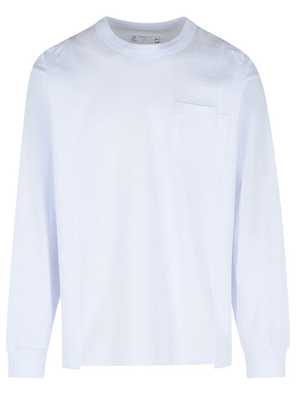 Sacai White Cotton T-Shirt