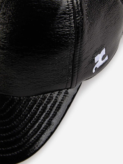 Courrèges Patent Logo Cap