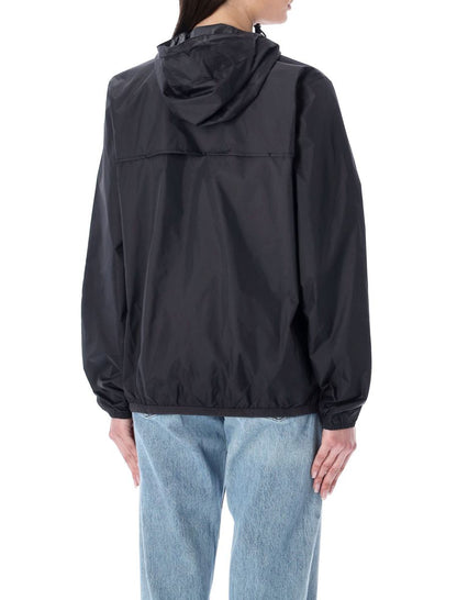 Comme Des Garçons Play Bicolor Waterproof Zip Jacket With Hood