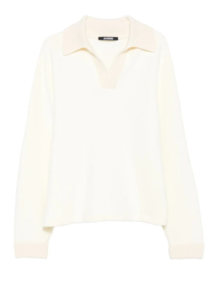 Jacquemus Ribbed Sweater With Polo Collar