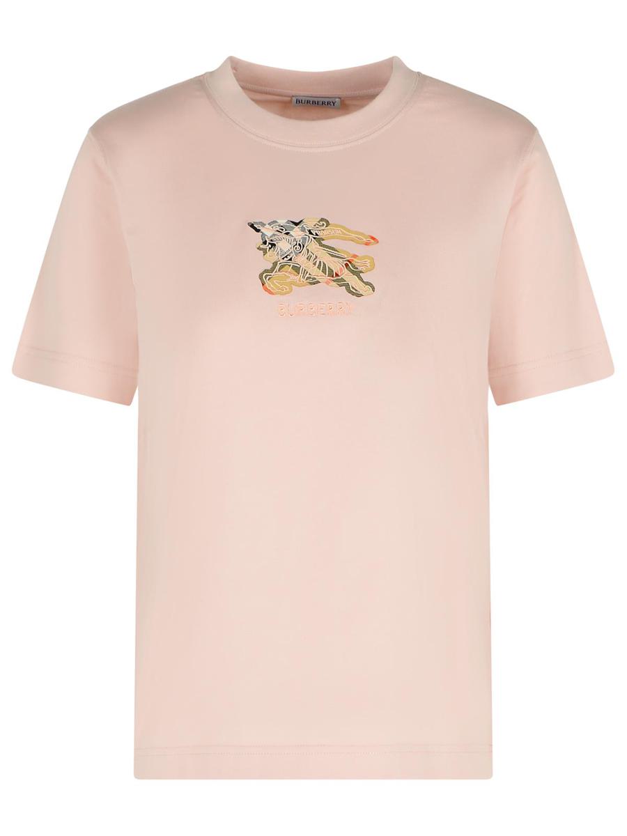 Burberry Pink Cotton T-Shirt