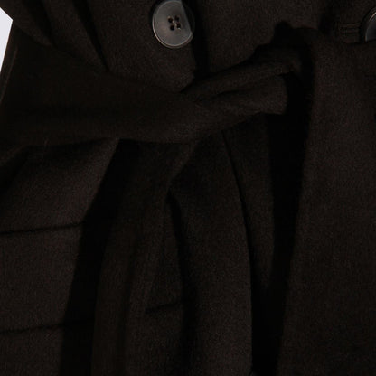 The Dynamis Studio Black Wool Coat