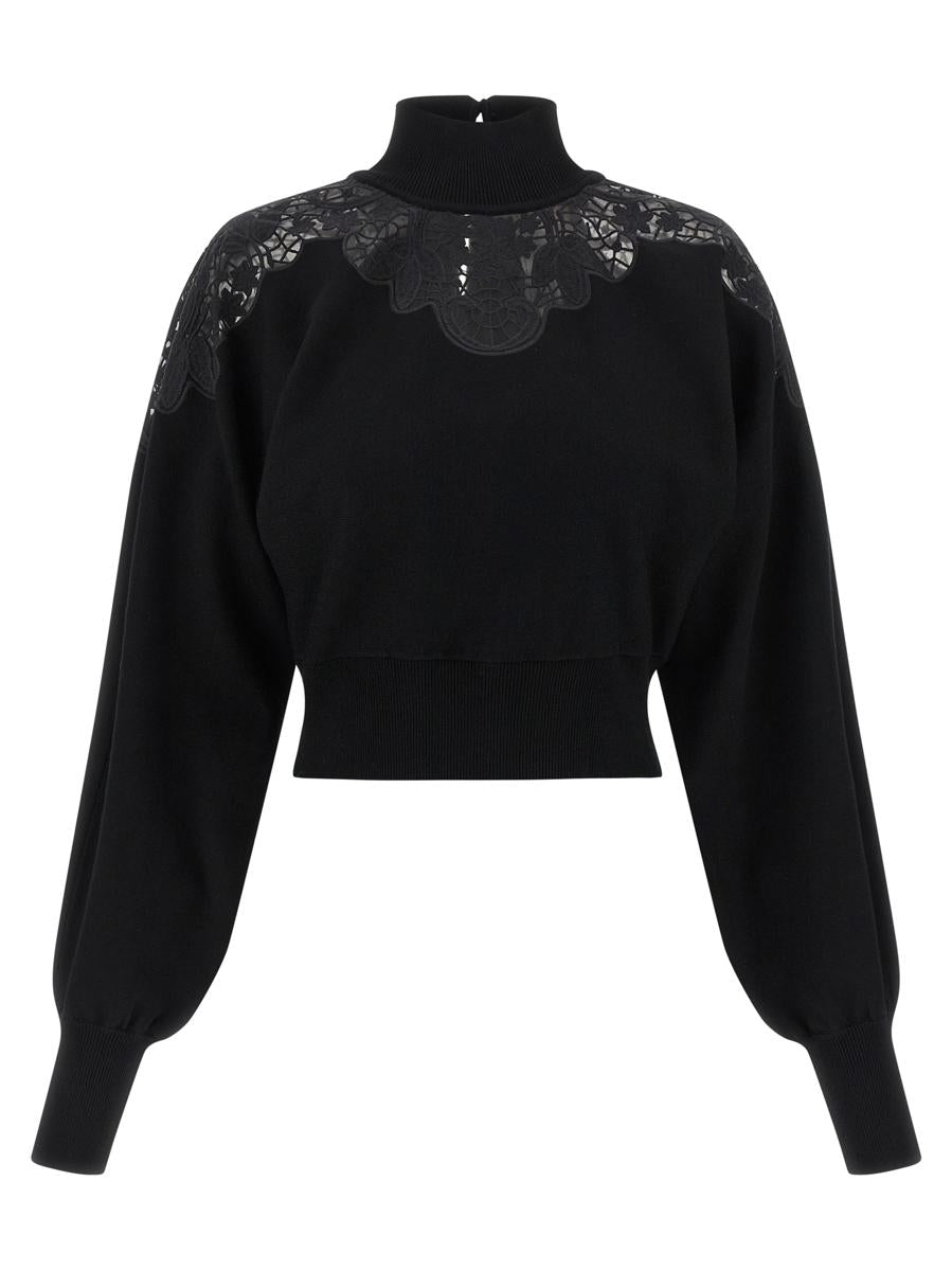 Twinset Tulle Lace Sweater