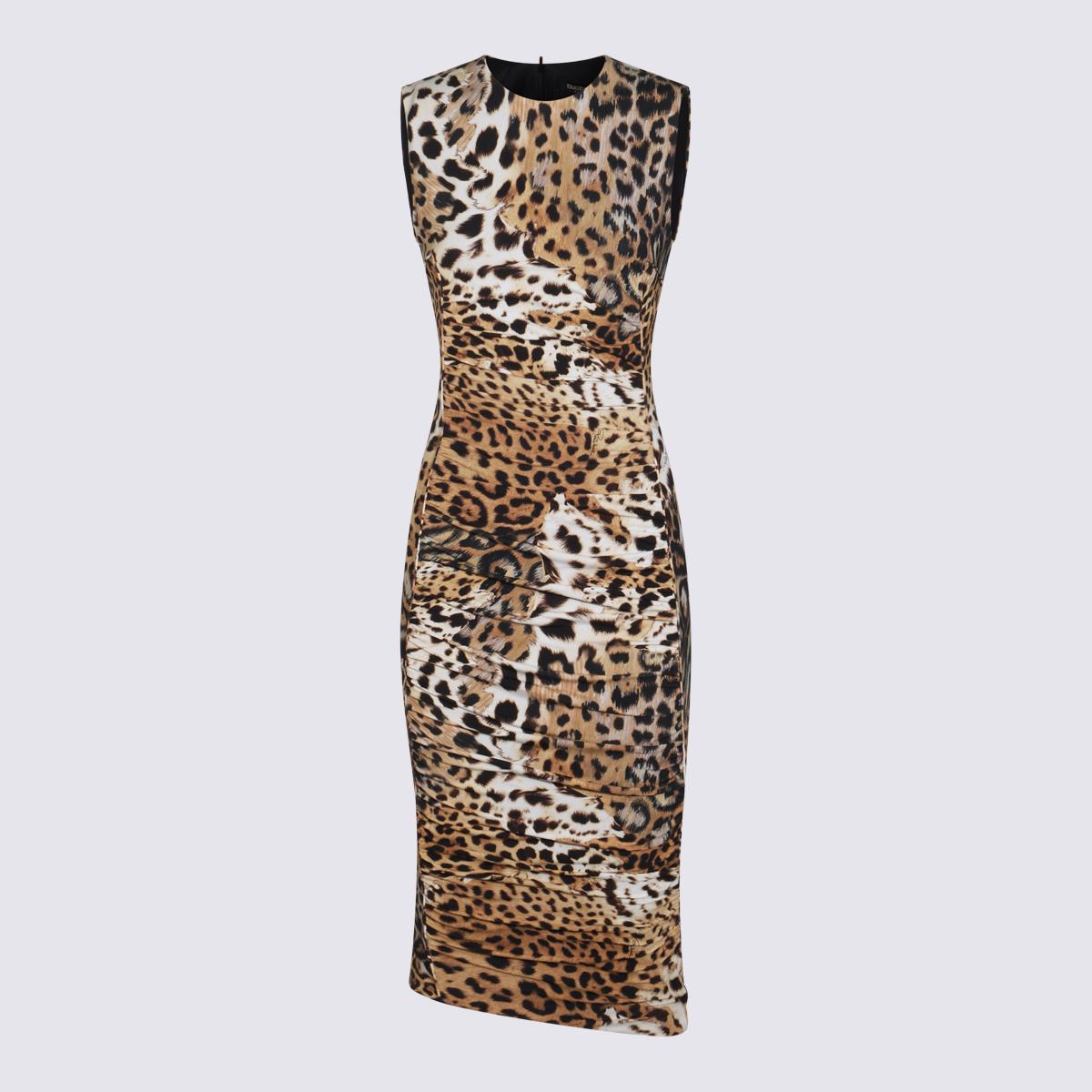 Roberto Cavalli Multicolor Midi Dress