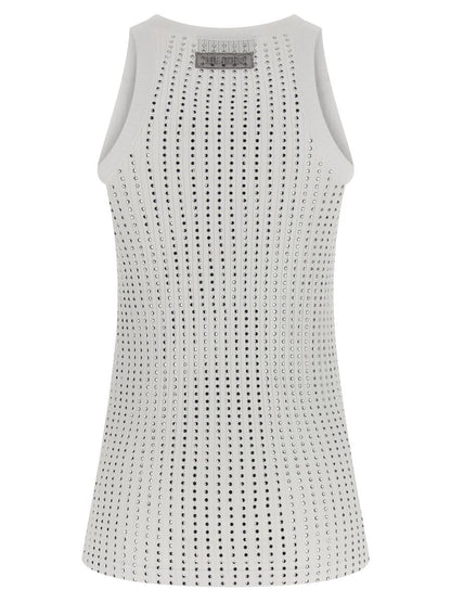 The Attico Rhinestone Tank Top