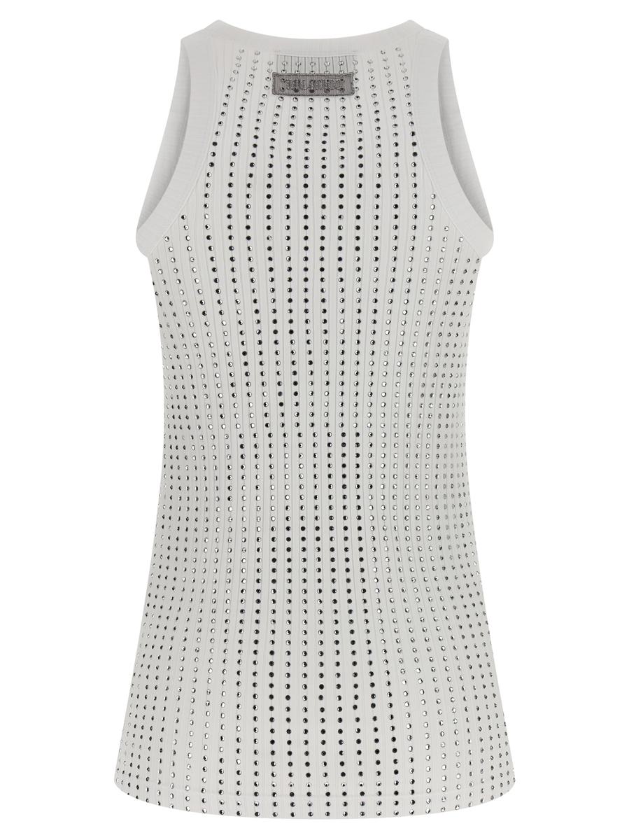 The Attico Rhinestone Tank Top