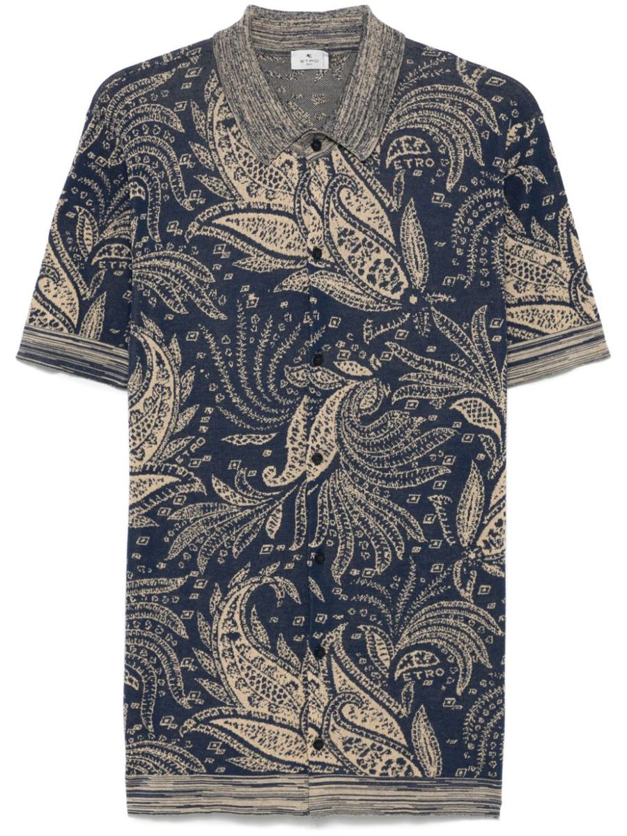 Etro Cotton Polo Shirt With Print