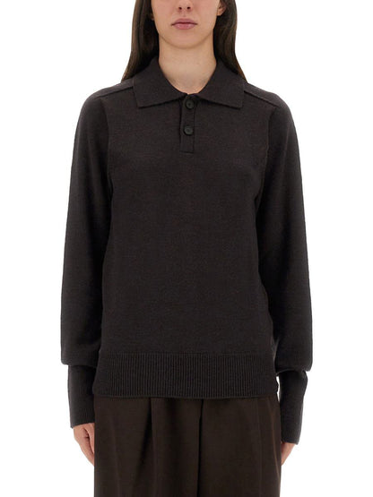 Studio Nicholson "Inverness" Shirt With Polo Collar