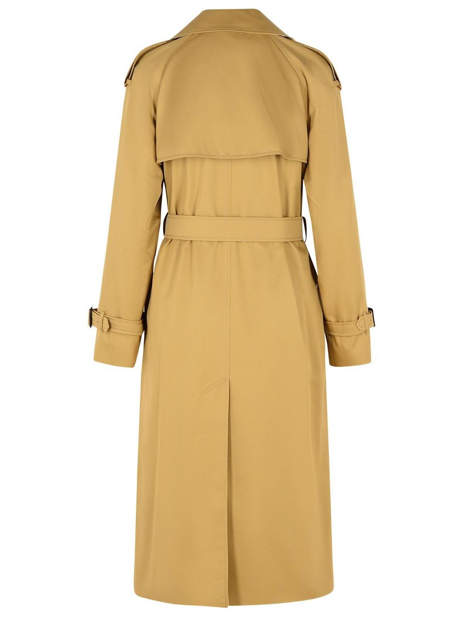 Burberry Beige Cotton Blend Trench Coat