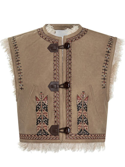 Isabel Marant Étoile Vest With Shearling Interior By Isabel Marant Étoile