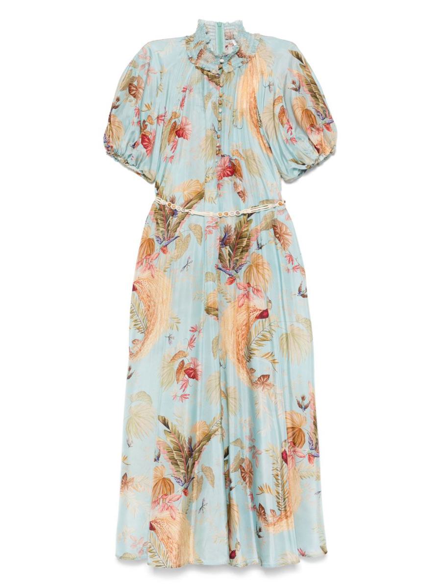 Zimmermann Ascension Printed Silk Dress