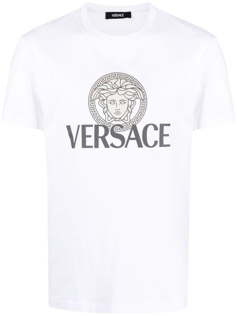 Versace Logo Cotton T-Shirt