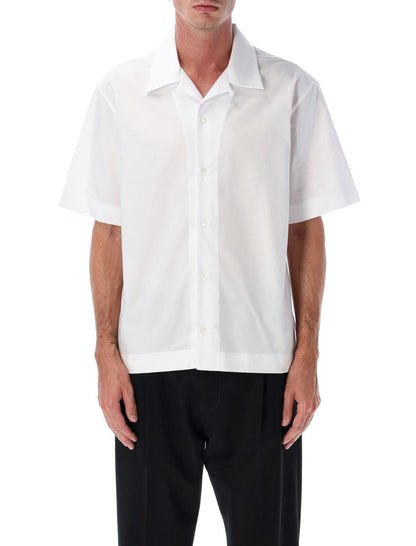 Givenchy White Cotton Hawaiian Collar Shirt