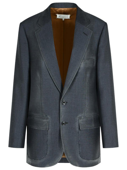 Maison Margiela Anthracite Wool Blend Blazer