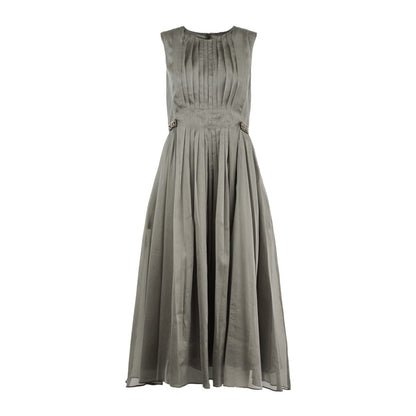 Max Mara Silk Mixed Organza Dress