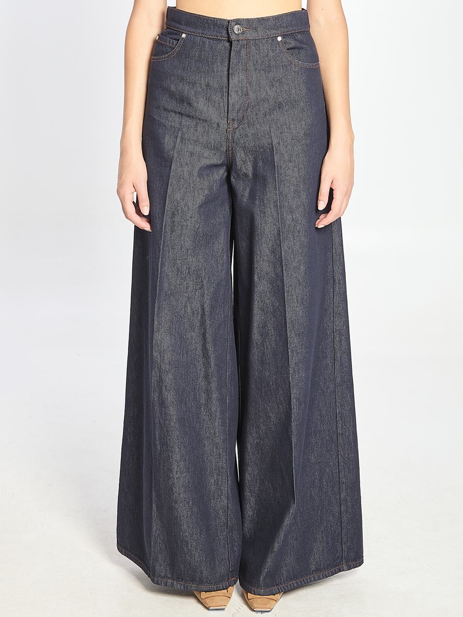 Jeans Wide Leg In Denim