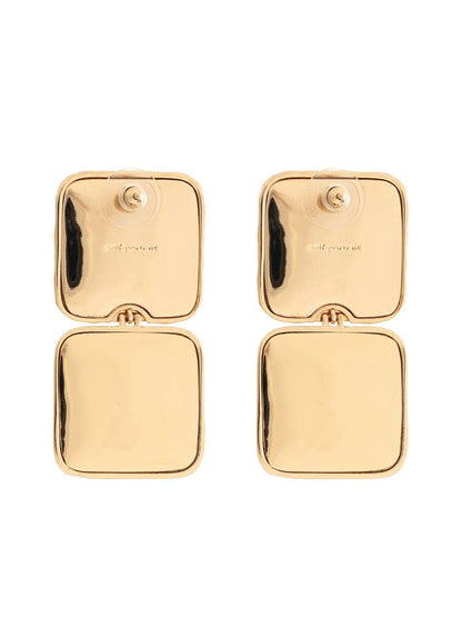 Self-Portrait Mottled Gold Pearl Tiered Earrings Accessories