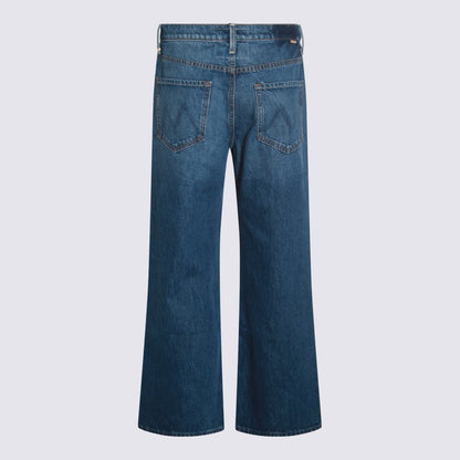 Mother Blue Cotton Denim Jeans
