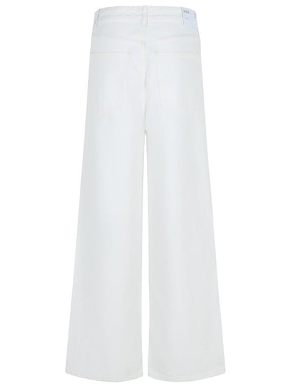 Agolde 'Vana' White Cotton Jeans