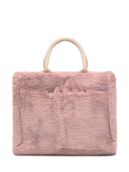 Marni Marni Bag In Pink Faux Fur