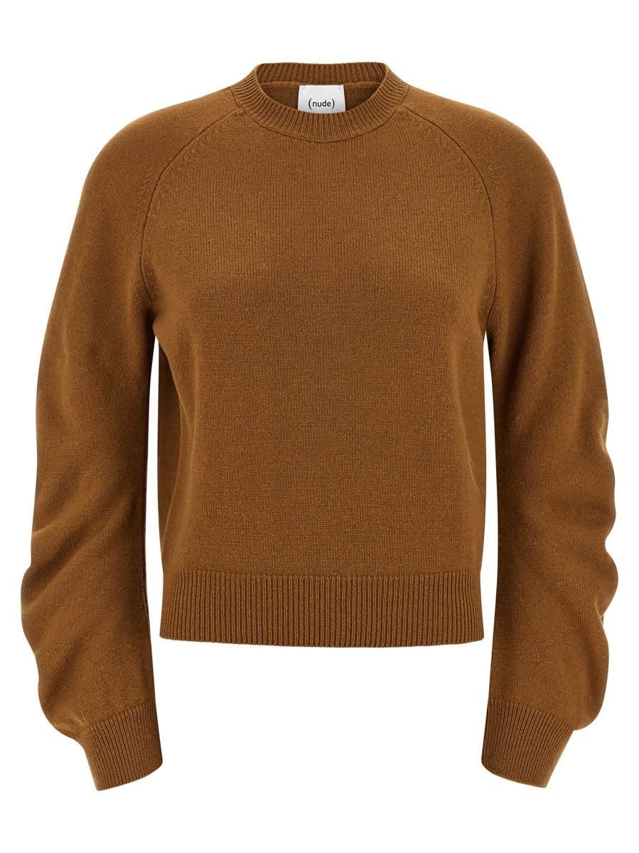 Nude Curved Sleeve Sweater