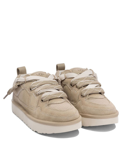 Ugg 'Lowlel' Beige Suede Sneakers