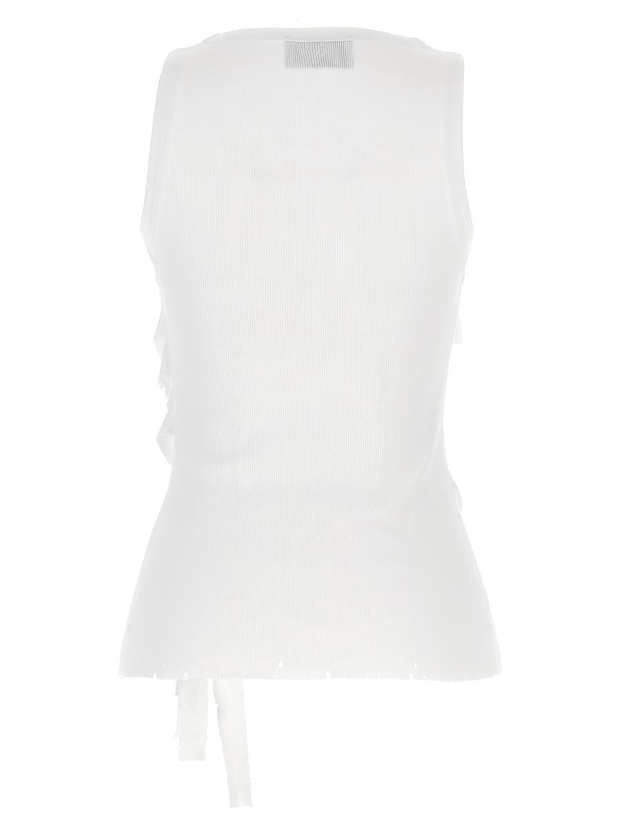 Coperni 'Distressed Rose Rib' Tank Top