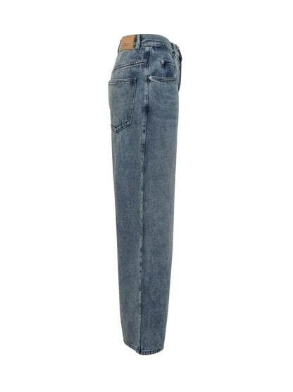 Isabel Marant Isabel Marant High-Waisted Straight Blue Jeans