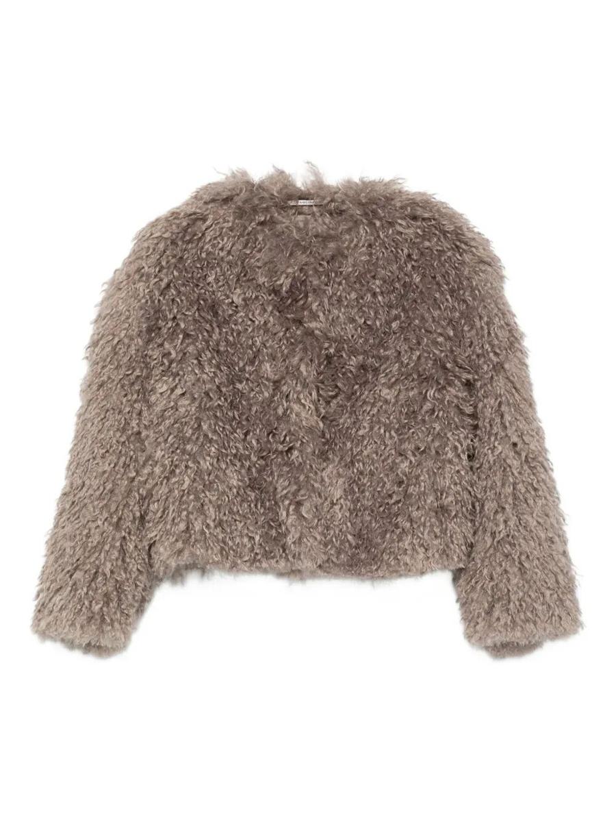Tagliatore Teddy Cropped Jacket Clothing