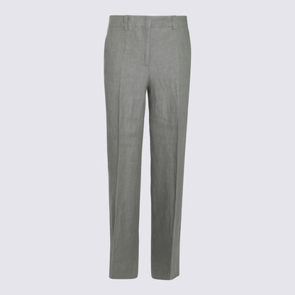 Incotex Grey Linen Pants