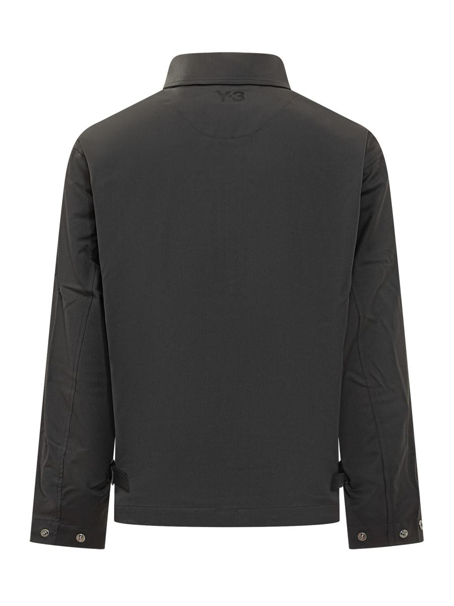 Y-3 Adidas Lightweight Black Zippered Jacket Y-3