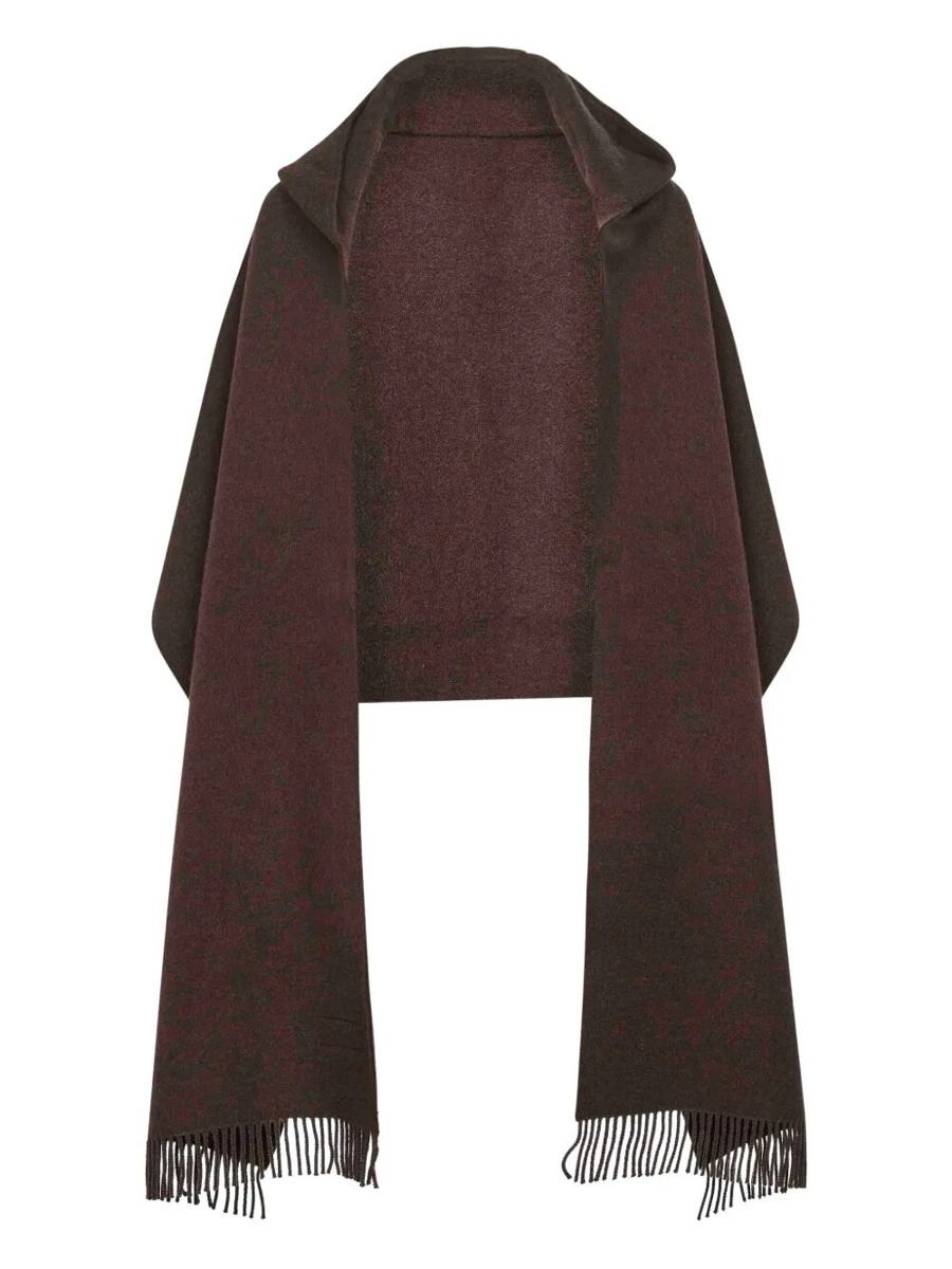 Brunello Cucinelli Wool Scarf With Hood Accessories
