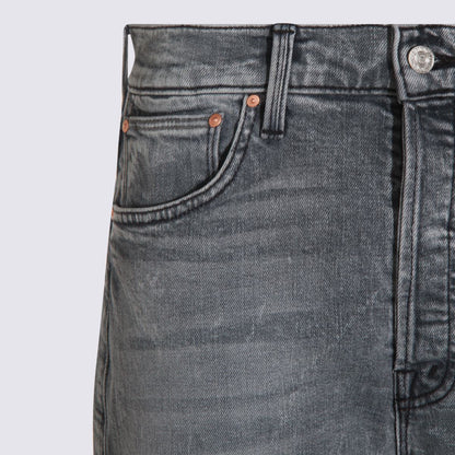 Mother Grey Cotton Jeans
