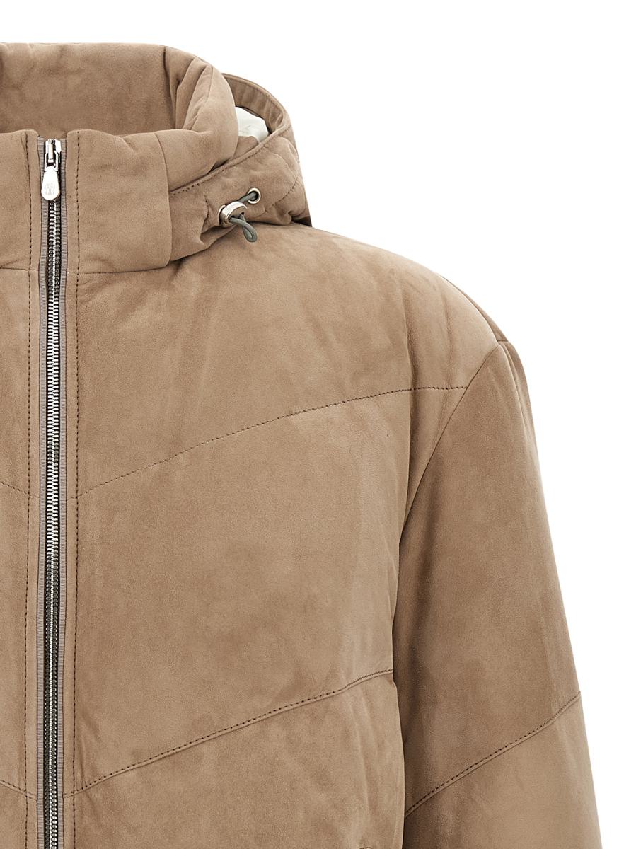 Brunello Cucinelli Suede Down Jacket