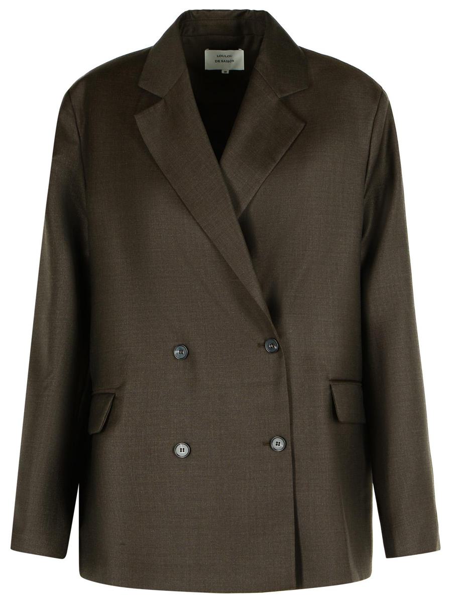 Loulou Studio 'Donau' Brown Virgin Wool Blazer