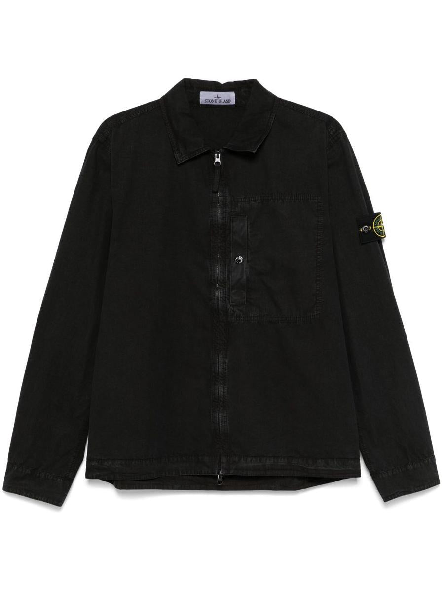 Stone Island Zipper Cotton Overshirt Clothing