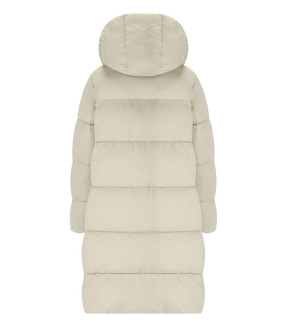 Save The Duck Sibyl Beige Hooded Padded Jacket