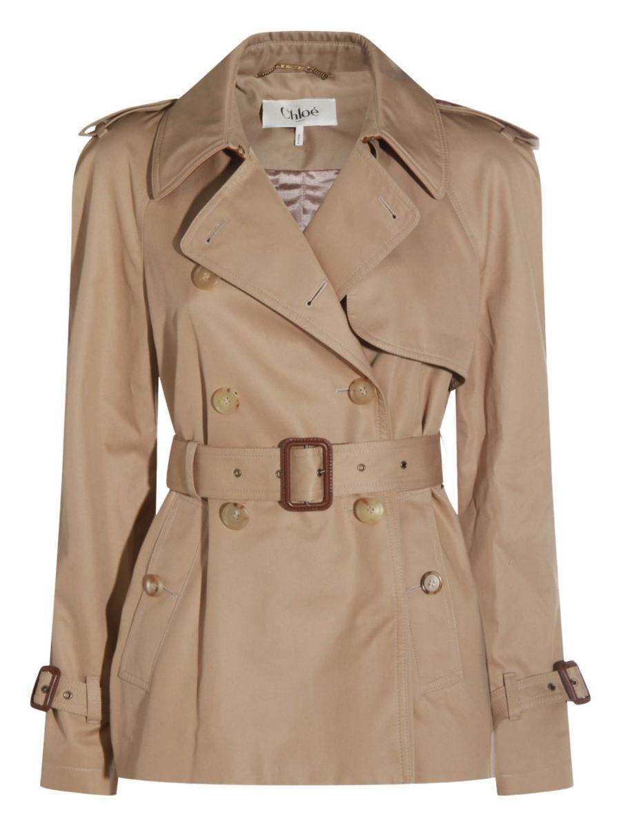 Chloé Cotton Short Trench Coat