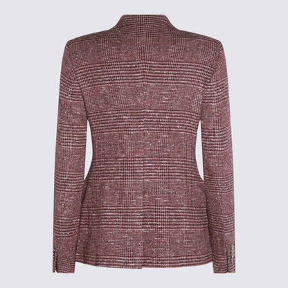 Tagliatore Bordeaux Wool Blazer
