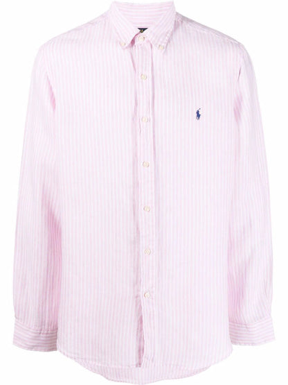 Custom Fit Striped Linen Shirt