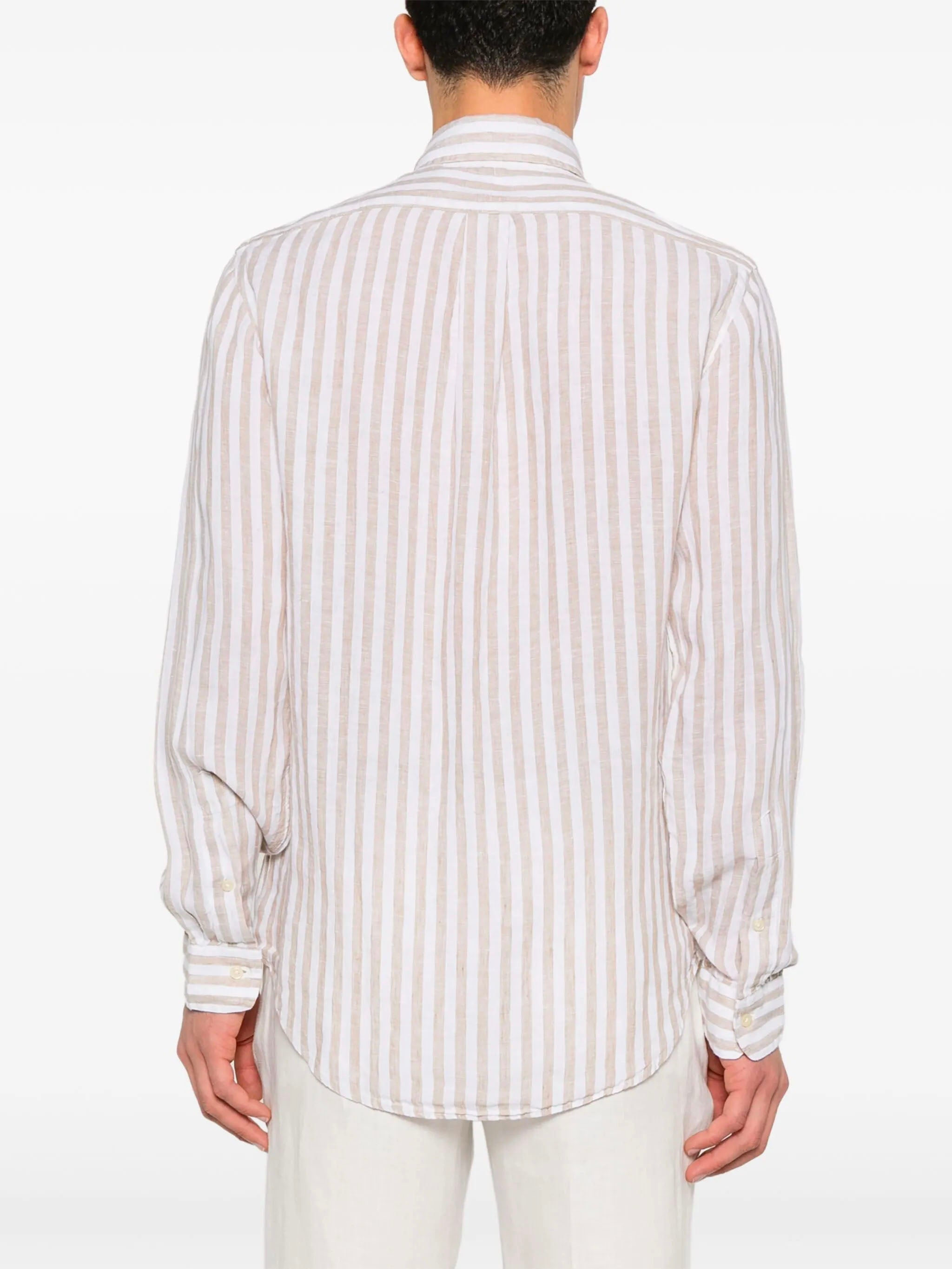 Custom-Fit Striped Linen Shirt