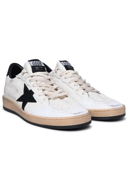 Golden Goose 'Ball Star' White Leather Sneakers