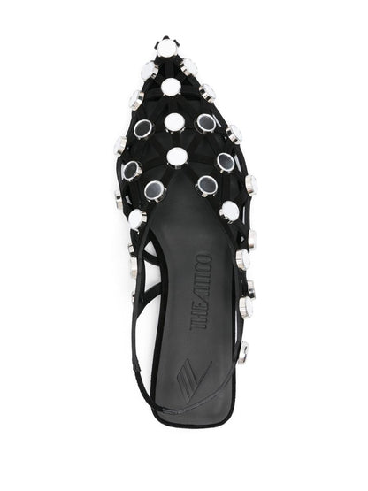 The Attico Grid Slingback Sandals