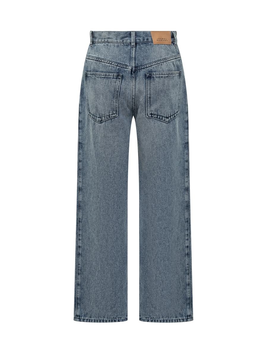 Isabel Marant Isabel Marant High-Waisted Straight Blue Jeans