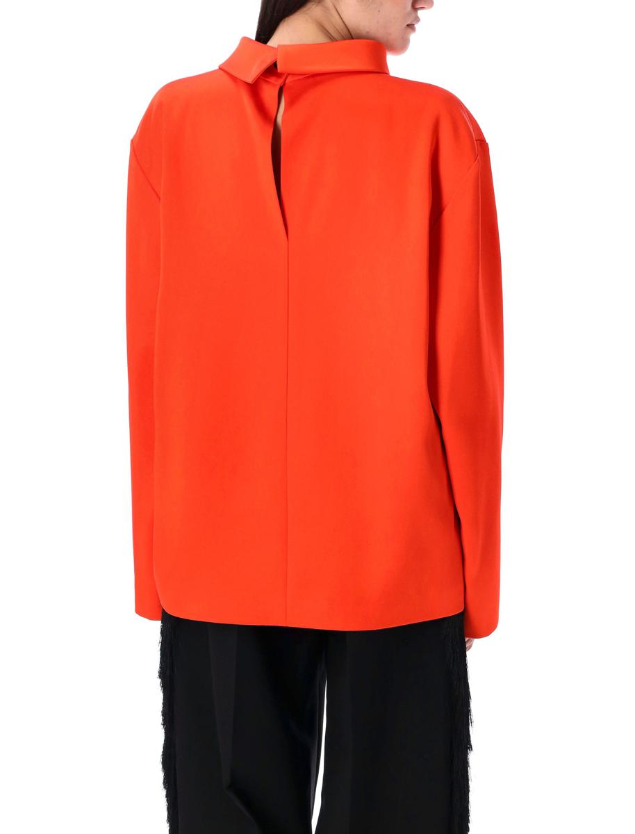 Carven Double Satin Blouse