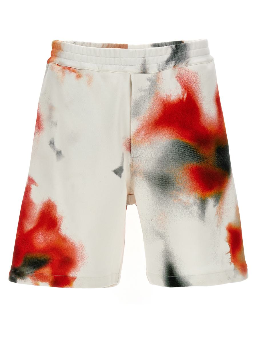 Alexander McQueen 'Obscured Flower' Bermuda Shorts