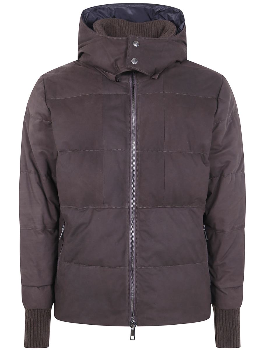 Giorgio Brato Nabuck Leather Padded Jacket Clothing