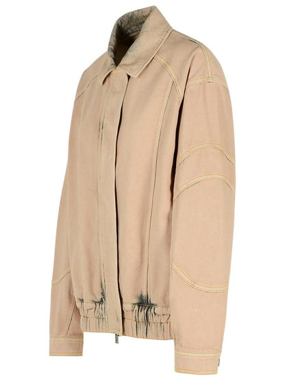 Golden Goose 'Nancy' Pink Cotton Bomber Jacket