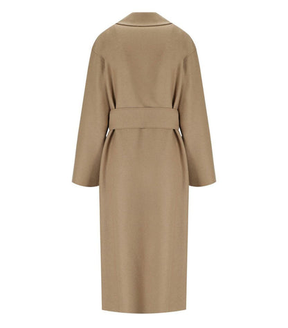 Harris Wharf London Camel Coat With Belt